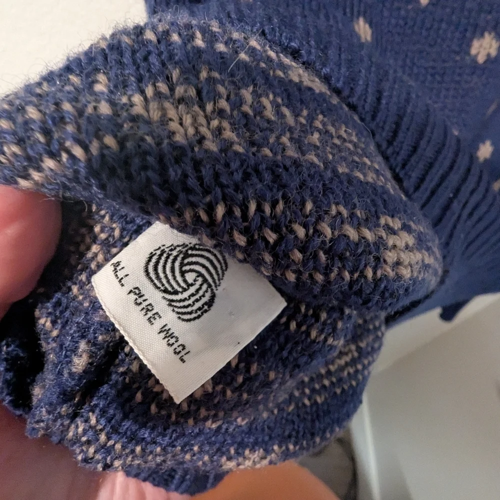 Vintage, caribou Sweater, Pure Wool
